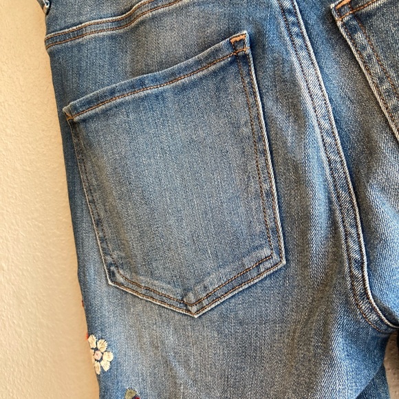 Express Floral Embroidered High Rise Stretch Leggings  Jeggings - Picture 11 of 14